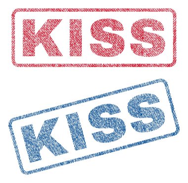 Öpücük Tekstil pullar