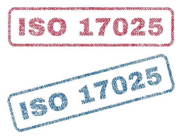 ISO 17025 textilní razítka — Stockový vektor