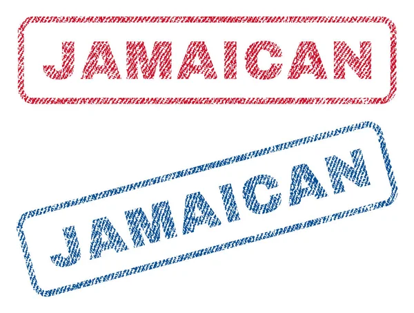 Sellos textiles jamaicanos — Vector de stock