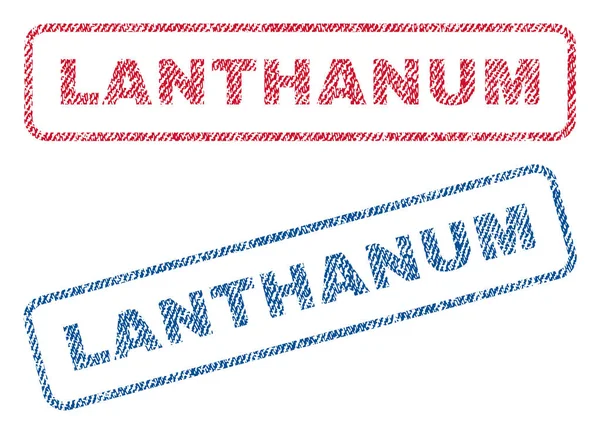 Lanthanium textiel stempels — Stockvector