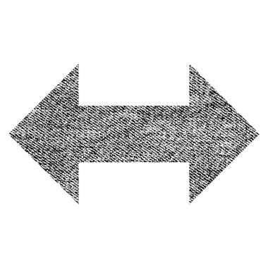 Simgesini yatay Exchange okları kumaş dokulu