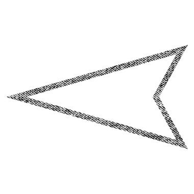 İşaretçi sol kumaş dokulu simgesi