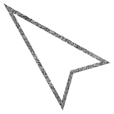 İşaretçi sol simgesi kadar kumaş dokulu