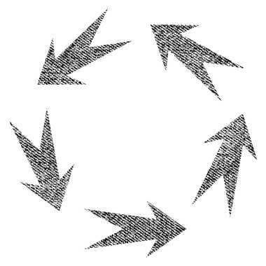 Döndürme kumaş dokulu simgesi