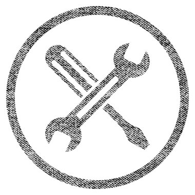 Simge dokulu kumaş ayarlama