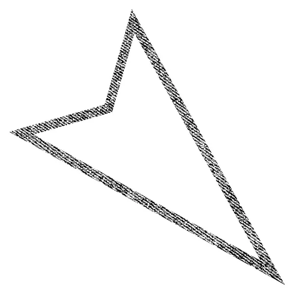 Aanwijzer rechts beneden stof geweven pictogram — Stockvector