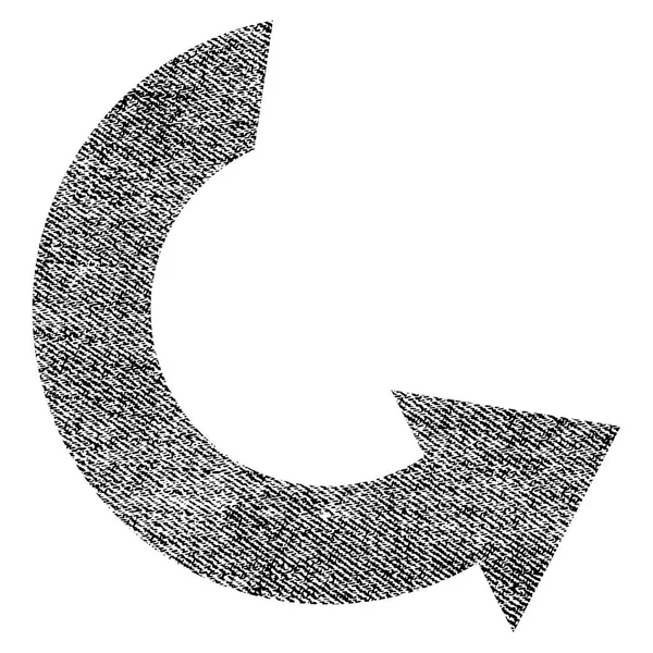 Icône texturée de tissu de rotation CCW — Image vectorielle