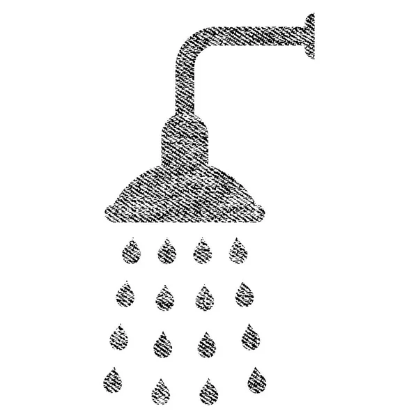Icono texturizado de tela de ducha — Archivo Imágenes Vectoriales