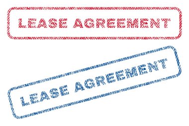 Kira sözleşmesi Tekstil pullar