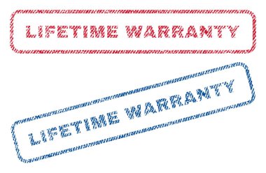 Ömür boyu garanti Tekstil pullar