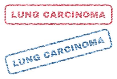 Akciğer Karsinomu Tekstil pullar