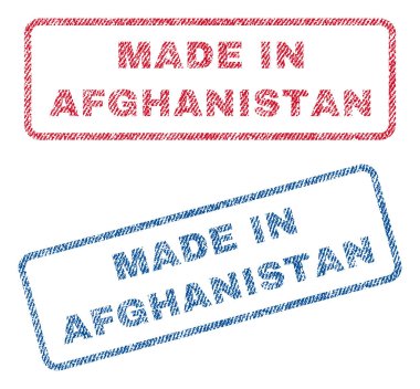 Afganistan Tekstil pullar yapılan