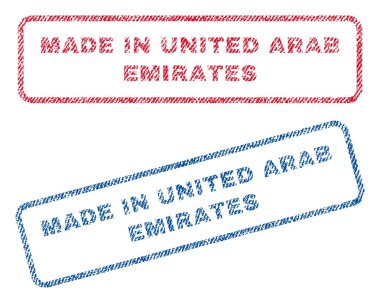 Birleşik Arap Emirlikleri Tekstil pullar yapılan