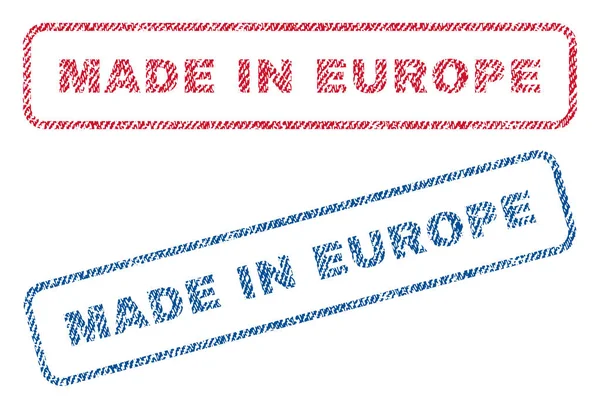 Europe Tekstil pullar yapılan — Stok Vektör