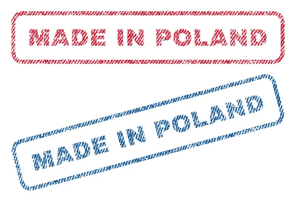 Κάνει κλωστοϋφαντουργικών Πολωνία γραμματόσημα — Διανυσματικό Αρχείο