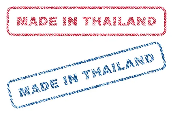Fabriqué en Thaïlande Timbres textiles — Image vectorielle