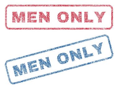 Erkekler tek Tekstil pullar