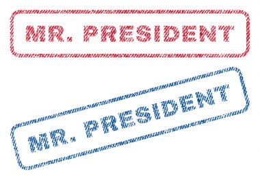 Bay Başkan Tekstil pullar