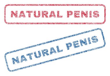 Natural Penis Textile Stamps