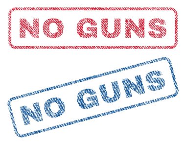 Hiçbir silah Tekstil pullar