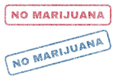 Hiç esrar Tekstil pullar