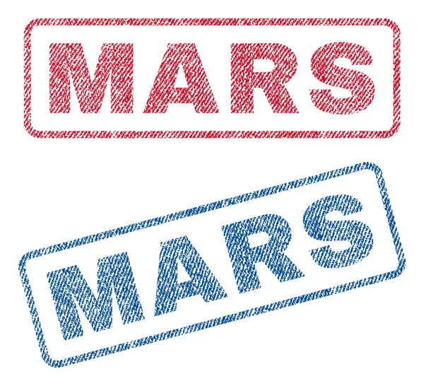 火星纺织邮票 — 图库矢量图片