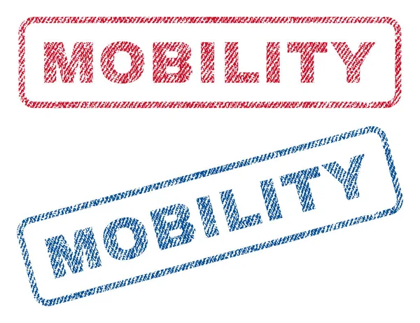 Mobility textilní razítka — Stockový vektor