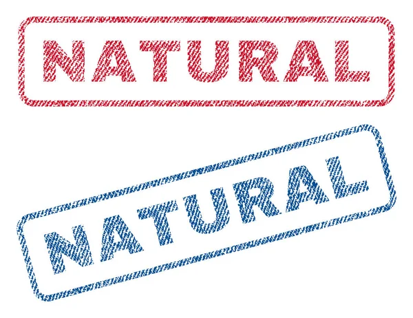 Francobolli tessili naturali — Vettoriale Stock