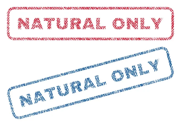 Selos apenas têxteis naturais — Vetor de Stock