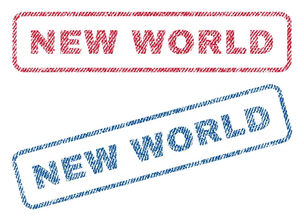 Selos têxteis do Novo Mundo — Vetor de Stock