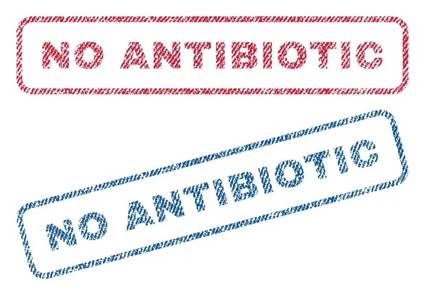 No Antibiotic Textile Stamps — Stock Vector