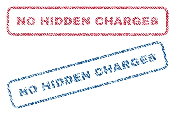 Hiçbir gizli masraf Tekstil pullar