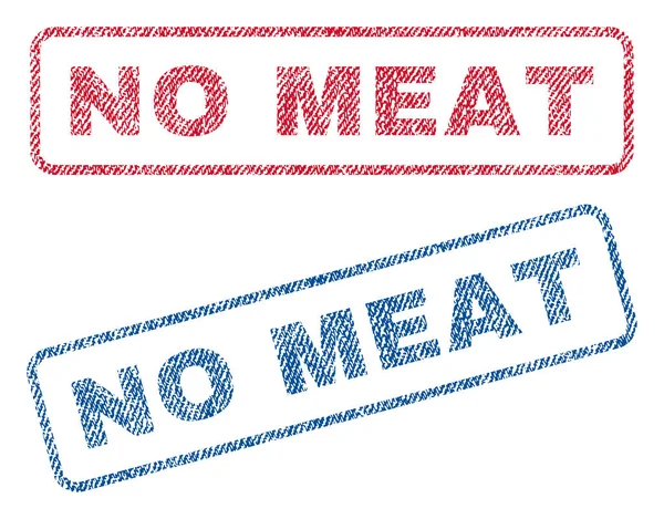 Καμία γραμματόσημα κλωστοϋφαντουργικών προϊόντων κρέατος — Διανυσματικό Αρχείο