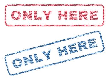 Sadece burada Tekstil pullar