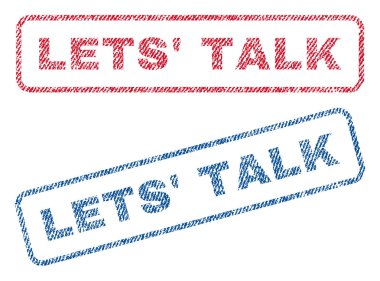 Sağlar konuşmak Tekstil pullar