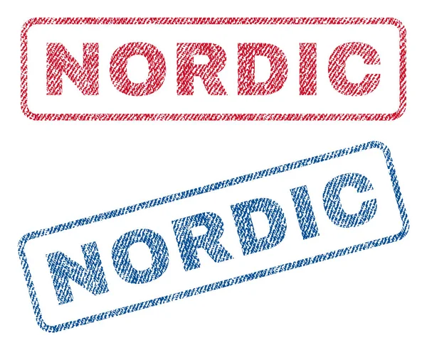Nordic Tekstil pullar — Stok Vektör