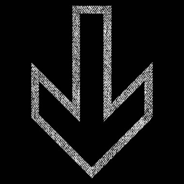 Kumaş dokulu simgesi aşağı ok