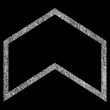 Kumaş dokulu simgesi yukarı ok ucu