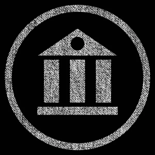 Банківська будівельна тканина текстурована ікона — стоковий вектор