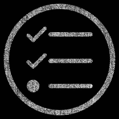 Denetim listesi kumaş dokulu simgesi