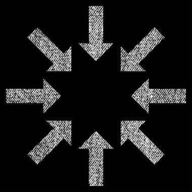 Daraltma okları kumaş dokulu simgesi