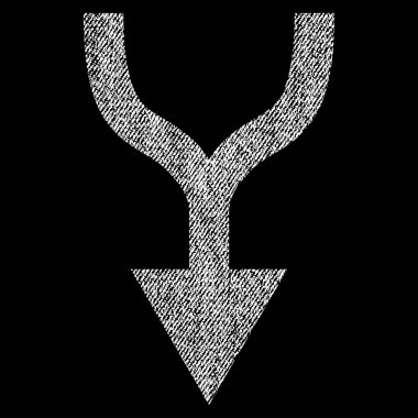 Kumaş dokulu simgesi aşağı ok birleştirmek