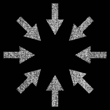 Kompakt okları kumaş dokulu simgesi