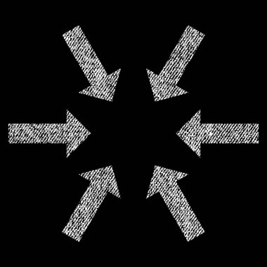 Kompakt okları kumaş dokulu simgesi