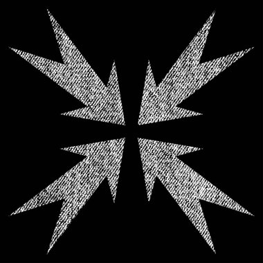 Sıkıştırma OK kumaş dokulu simgesi