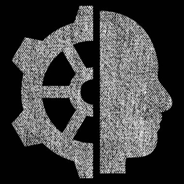 Cyborg dişli kumaş dokulu simgesini