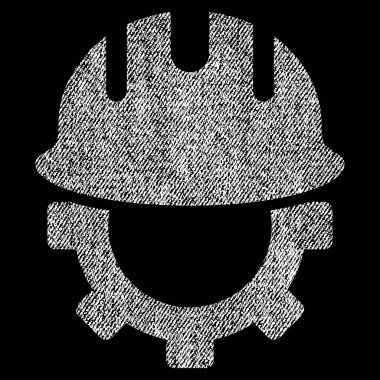 Geliştirme işçisi kumaş dokulu simgesi