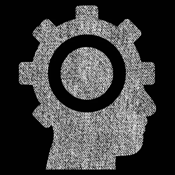 Kyborg Fabric texturou ozubené kolo — Stockový vektor