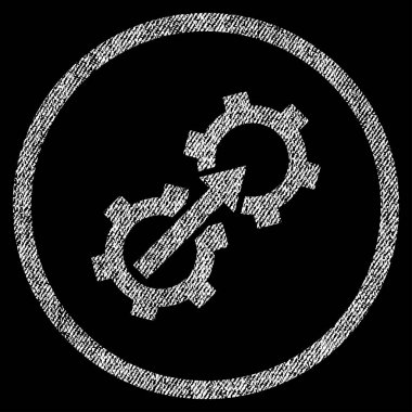 Dişli Tümleştirme kumaş dokulu simgesini