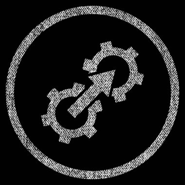 Dişli Tümleştirme kumaş dokulu simgesini